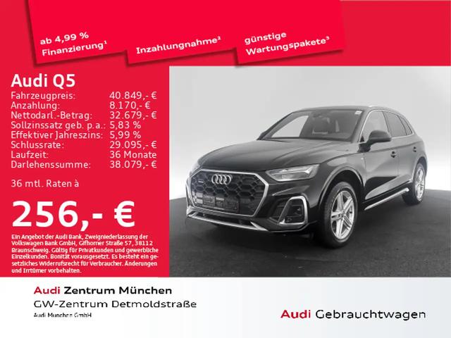 Q5, 40 TDI qu. S tronic 2x S line AHK/Navi+/Virtu