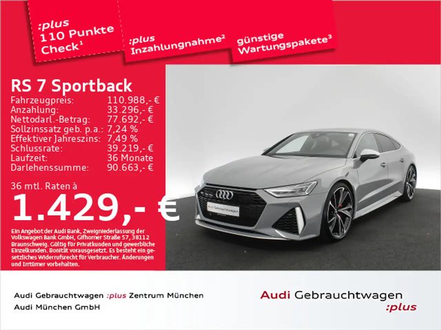 RS7, RS7 Sportback 280 km/h RS-Sitze RS-Abgas 22