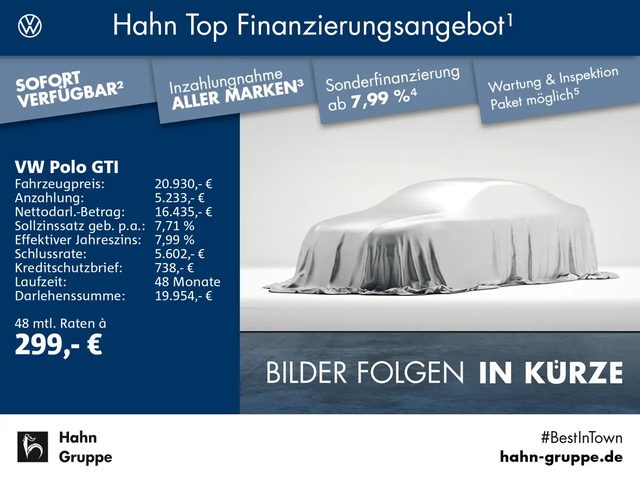Polo GTI, 2.0TSI DSG Sitzh EInpark Klima FrontAss