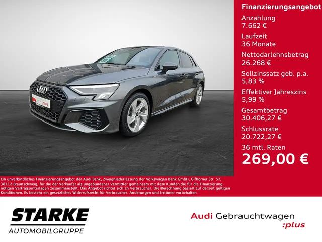 A3, Sportback 35 TFSI S tronic S line NaviPlus LED ...