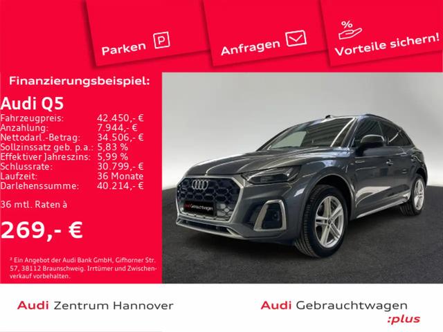 Audi, Q5, S line 40 TDI quattro AHK Kamera LED virtual